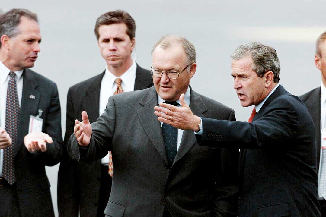EU-toppmöte med USA:s president George W.Bush och Sveriges statsminister Göran Persson