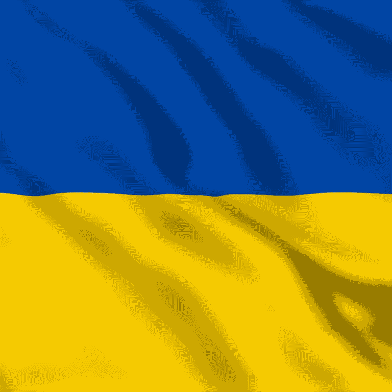 Animerad Ukrainsk flagga
